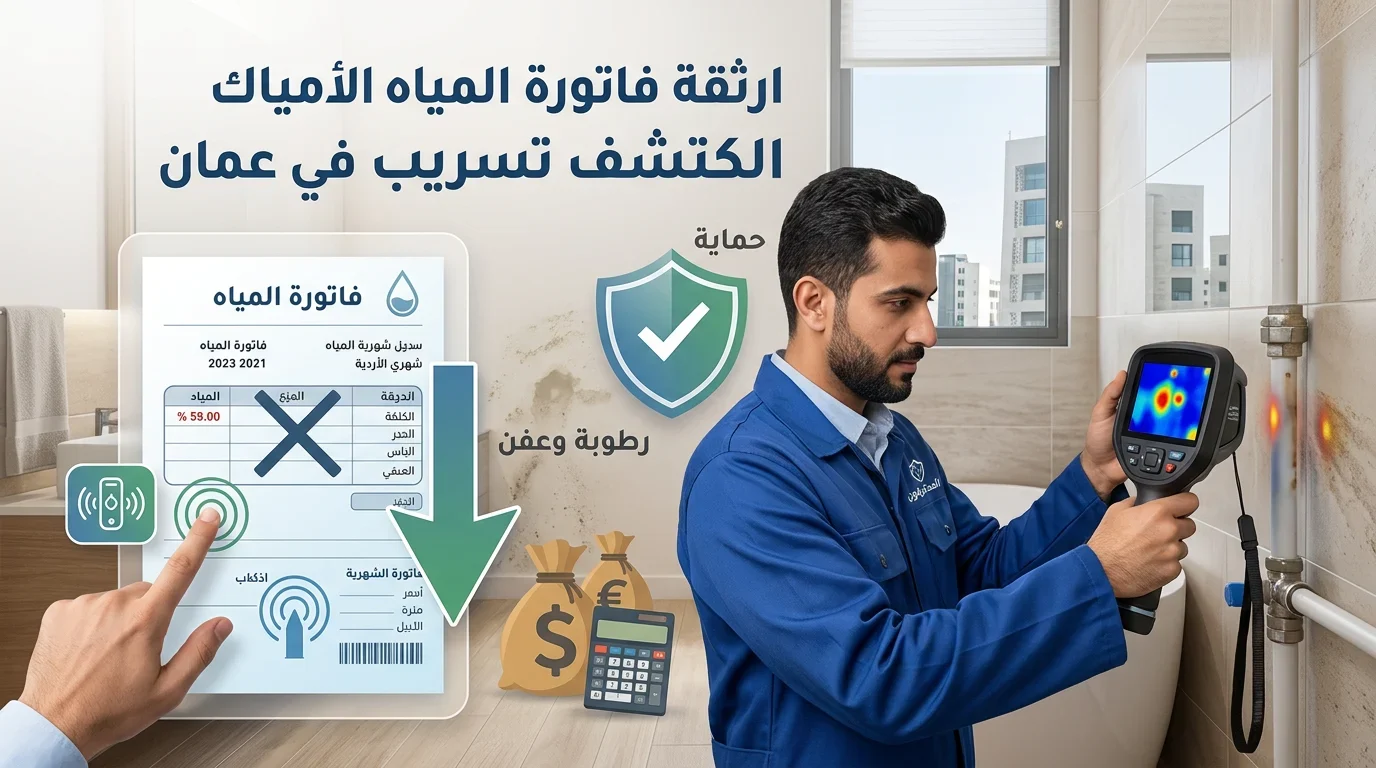 ارتفاع فاتورة المياه وأسبابه: دليل شامل لأسباب وحلول تسرب المياه في عمان والأردن